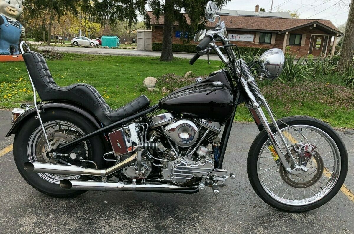 Great looking 1949 Harley-Davidson Panhead for sale via <a href="/rocker_co/">Rocker.co</a>. Check it out at bit.ly/2LnN8Sp