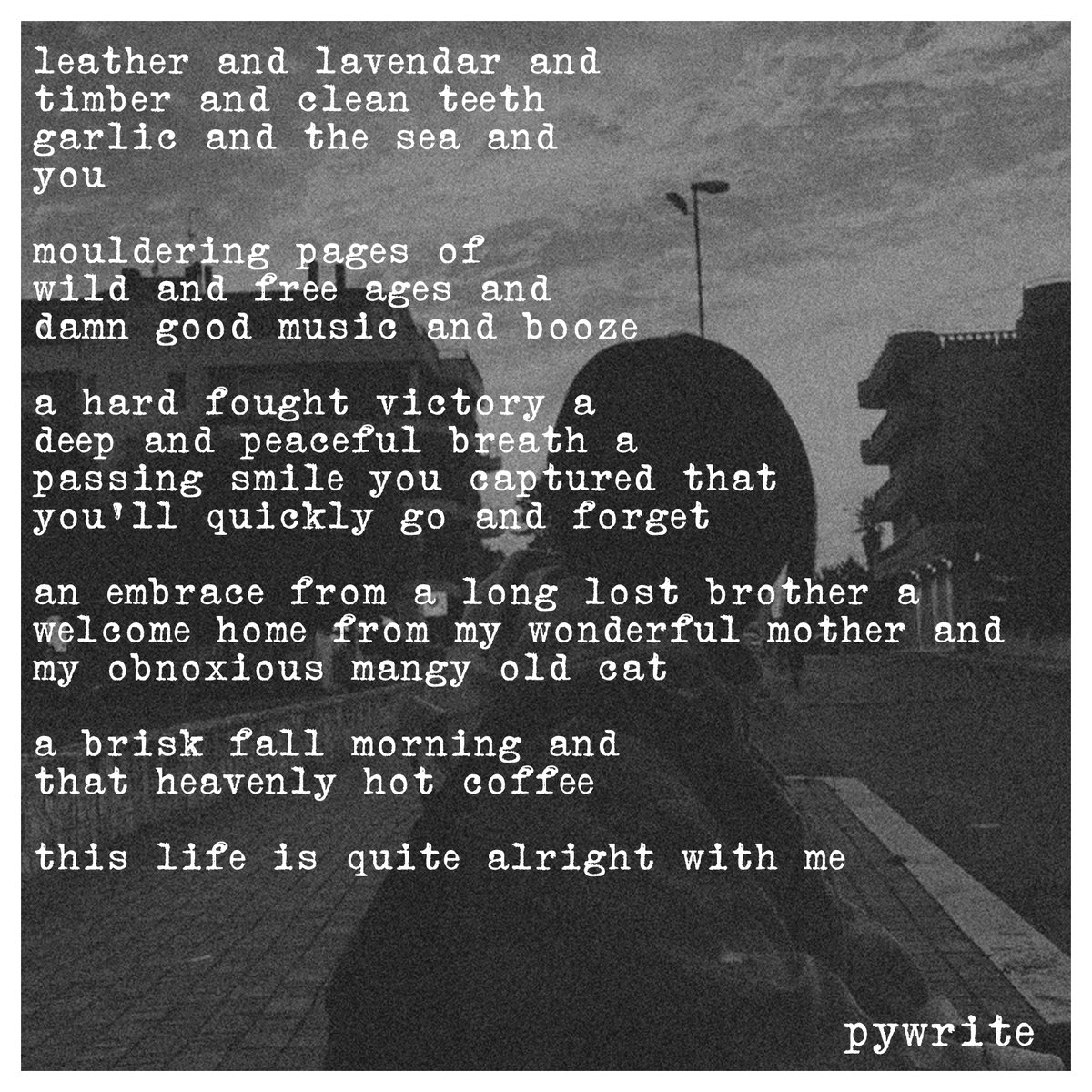 #quitealright
a #poem