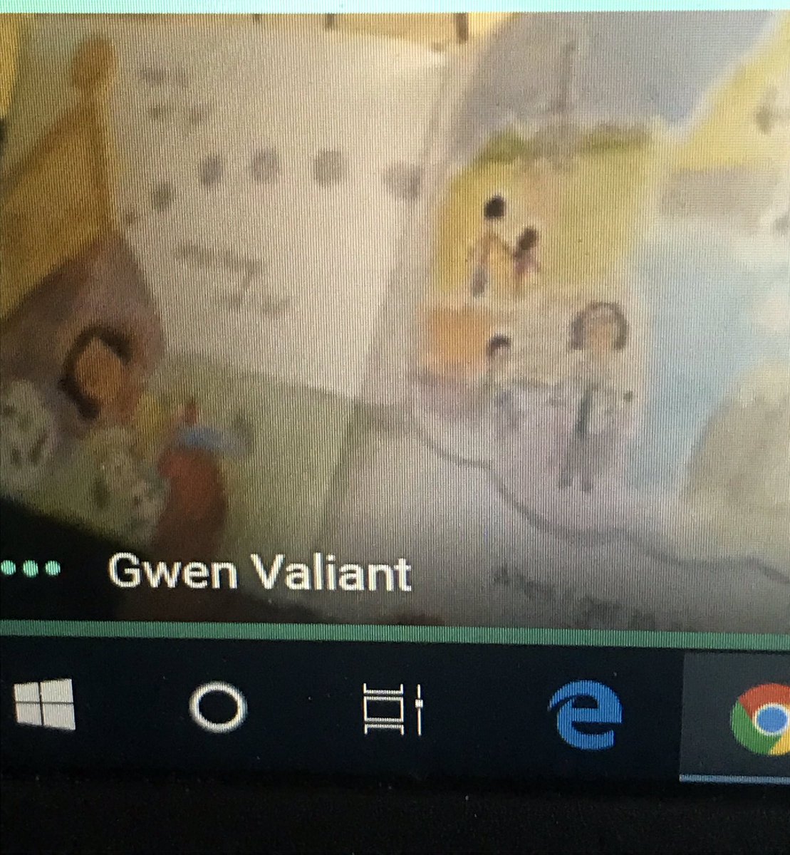 Excited to listen to Mrs. Valiant read to them on our class Google Meet! <a href="/112CarverElem/">Carver Elementary</a>