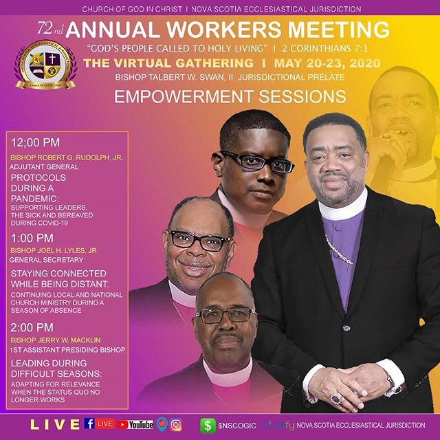 TalbertSwan's tweet photo. It’s on next week! Our annual Workers Meeting is going virtual! You don’t want to miss it. It’s going to be EPIC!
#NovaStrong
#NSCOGIC
#413Hope
#BishopSwan
#COGIG
📸 https://t.co/TimDkh1xez via https://t.co/ZUIenCdWwo https://t.co/8Ta9LMZJWS