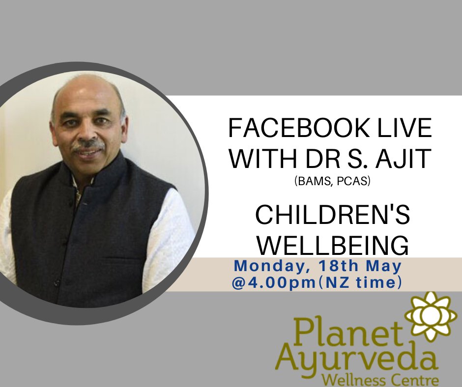 PlanetAyurveda's tweet photo. Facebook Live with Dr Ajit - https://t.co/FTKrKN8hTF https://t.co/gD7zagD21X