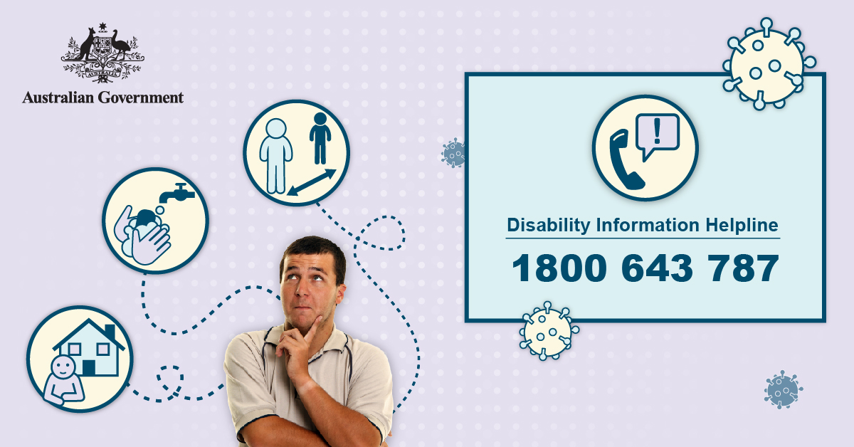 LegalAidSA's tweet image. Do you have friends or family with a disability who are worried about #covid19australia? 

For free, independent and fact-checked information, they can call the Disability Information Helpline on 1800 029 904. 

#DisabilityHelp #coronavirusaustralia