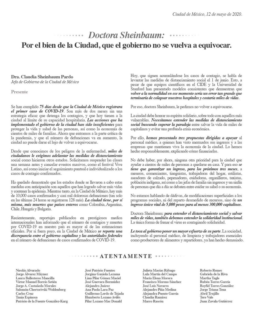 Alejandro_Pinha's tweet photo. Reiteramos la petición a la jefa de gobierno Claudia @sheinbaum, por el bien de todos y para salvar vidas. Atienda nuestras propuestas.
#lasolidaridadsalvavidas
#cdmxsolidaria https://t.co/f7nAwzf4s2