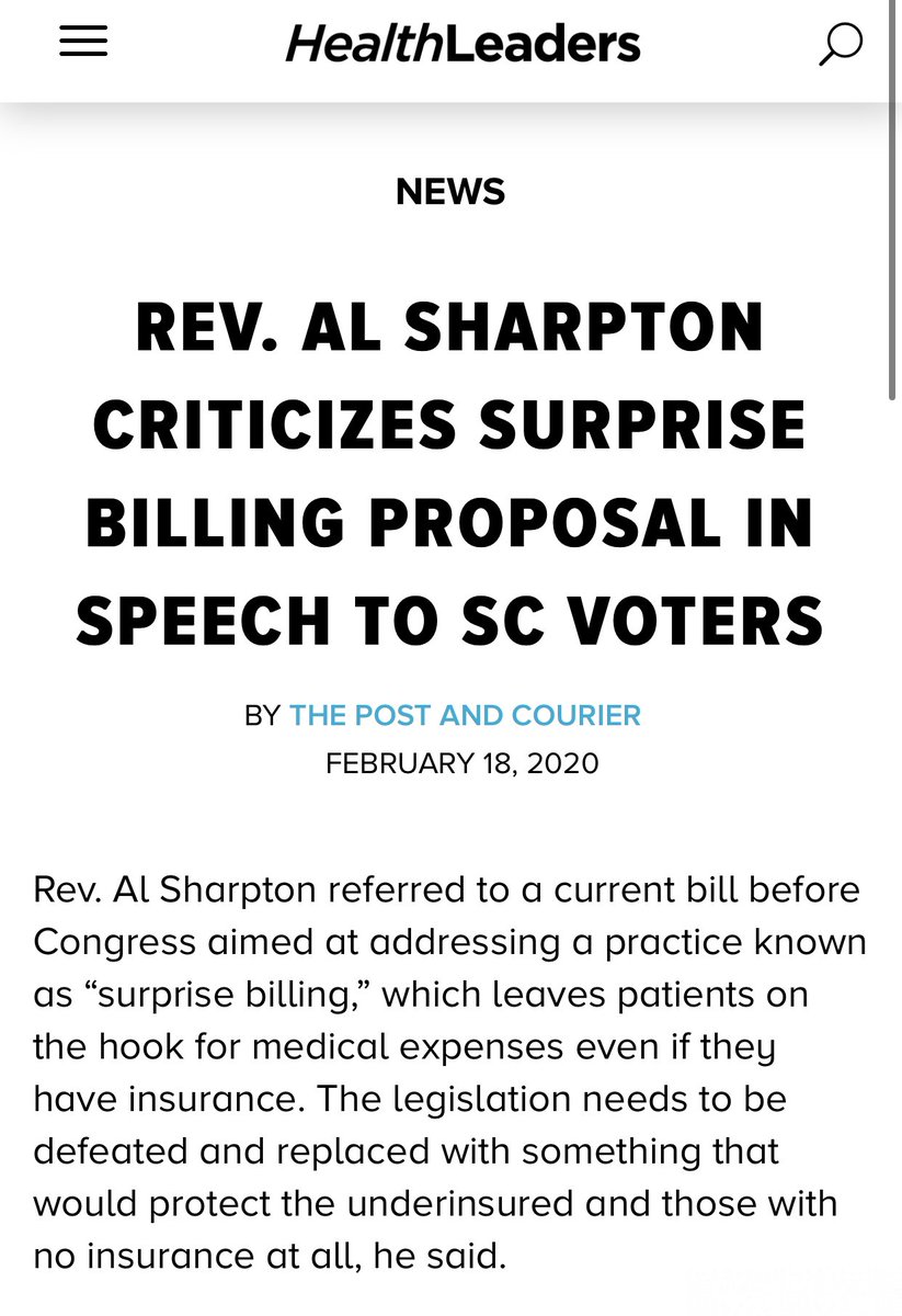 But there have been 2 different solutions proposedBenchmarking that insurers want badly to boost profitsVSIndependent dispute resolution supported by patients, docs,  @TheRevAl, labor, fiscal conservativesBasically EVERYONE has realized benchmarking is terrible for society