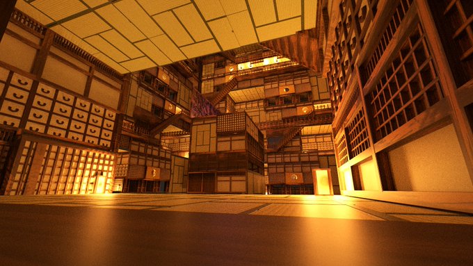 小学生がblenderで作ったという鬼滅の刃の 無限城 が凄いと話題に