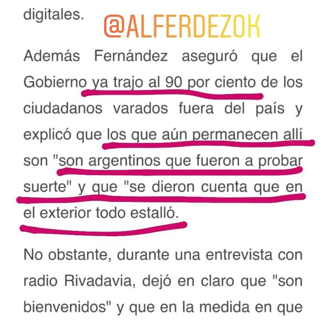 abandonadosmia's tweet photo. Sr @alferdez aún no hemos vuelto un 90% de los argentinos varados en el exterior y le aseguro que no nos fuimos de nuestro país a probar suerte y nos dimos cuenta que en el exterior todo estalló. 
Somos aprox 4000 argentinos varados en EEUU que aún no podemos regresar a casa. https://t.co/jC6oQT4Fgd