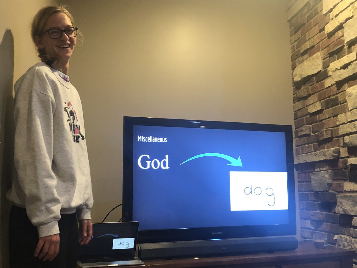 KyleighBlock's tweet photo. Welcome to my quarantine life. My sister just made an entire presentation to convince my mom to get a dog😂😂

If anyone wants to add to this presentation DM me for my moms number. Text her all the good things! https://t.co/PO35T9RPdW