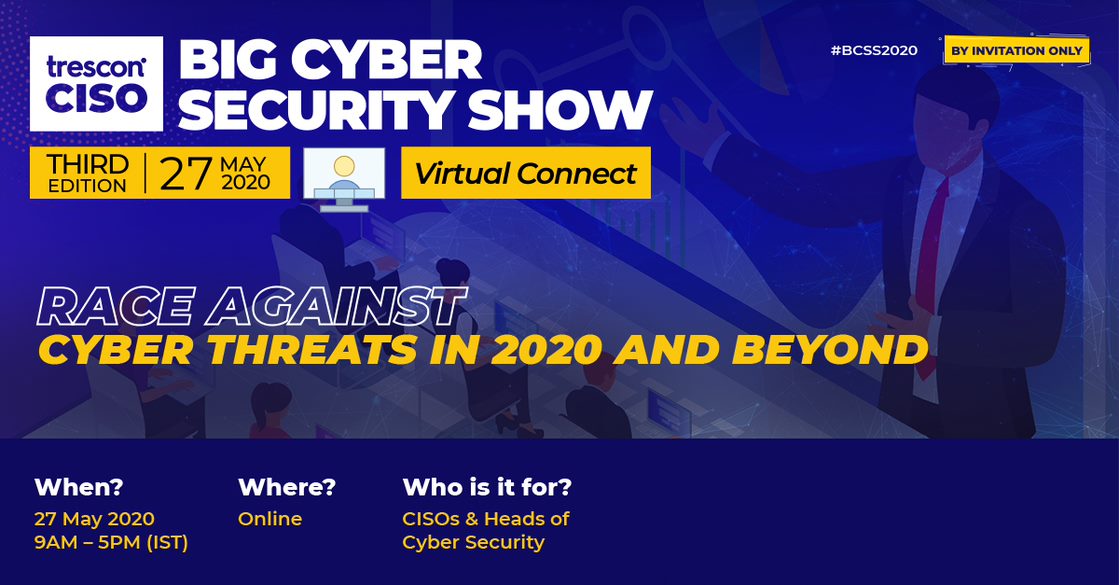 industryevents's tweet photo. #India's most-elite gathering of #cybersecurity experts is taking place virtually on 27 May 2020 to explore new-age threats and the #technologies to mitigate them. Find out about Big Cyber #Security Show here:
https://t.co/jV1jpPyTZL
@TresconGlobal #BCSS2020 #CISOs #tech https://t.co/hXNdiepxPz