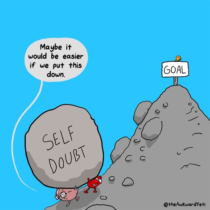 "Maybe it would be easier if we could put this down..." ~ <a href="/theawkwardyeti/">the Awkward Yeti (Nick Seluk)</a> 
#mindfulness