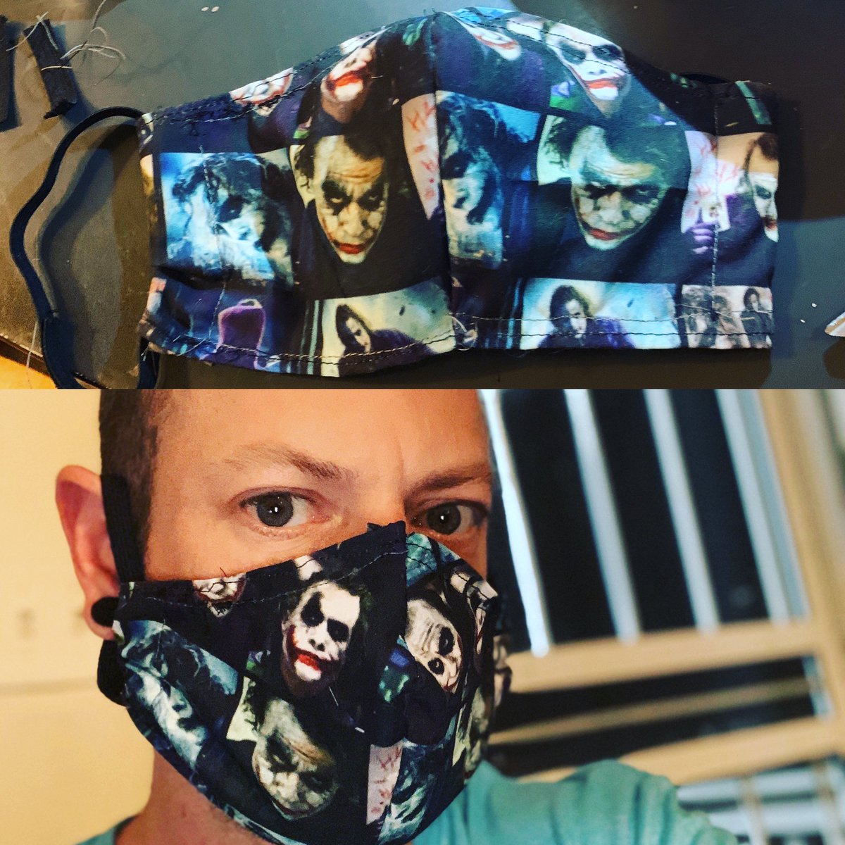 Oyleslick's tweet photo. Decide to make my own mask . https://t.co/CsDZF1UgTk