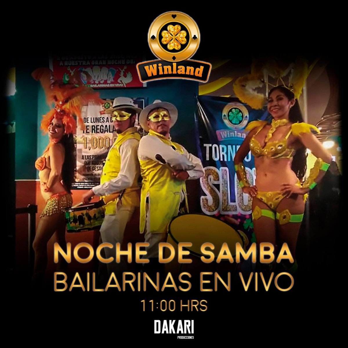 DAKARIProducci1's tweet photo. @DAKARIProducci1  Samba!! en el Casino Winland, Cuernavaca, Mor. 2019 https://t.co/Y8sNZ01gZt