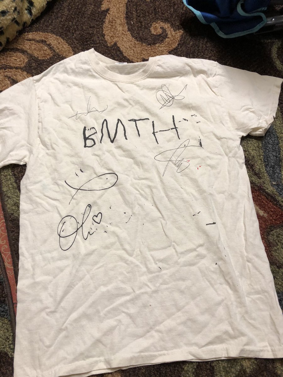 this bmth tour shirt (spring 2017)old but good condition$12 including shippingsize M in mens