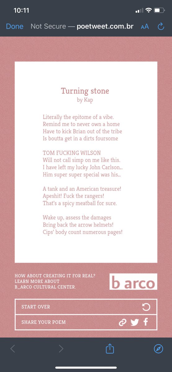 senor_kabber's tweet photo. There’s an algorithm that makes poems outta ur tweets. A masterpiece if you ask me #literature #classicworks https://t.co/i5HX15QQwe
