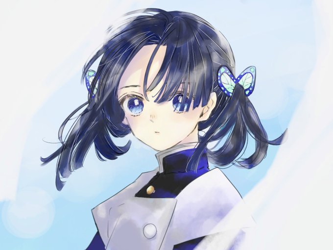 お麩さんがTwitterに投稿した神崎アオイ(鬼滅の刃)のイラスト。