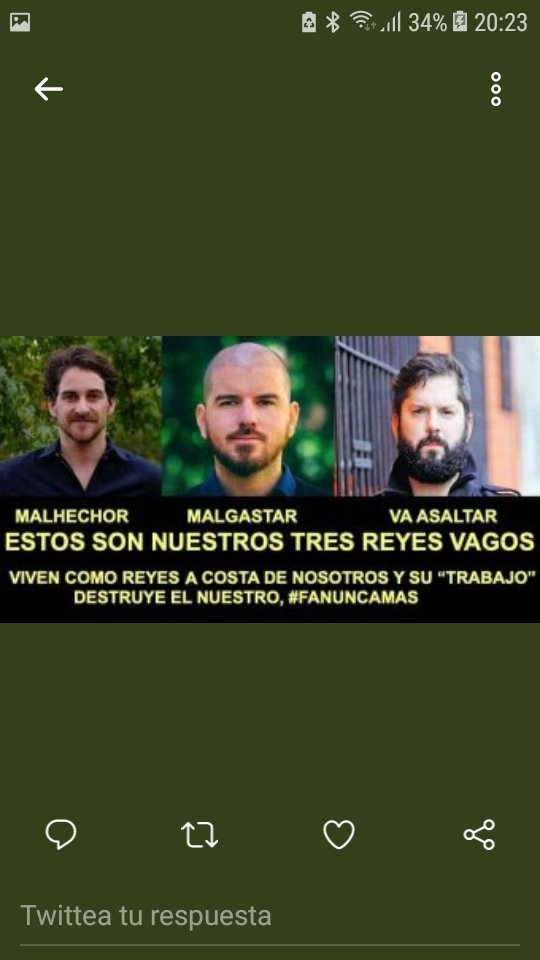 ChilenosSumemo1's tweet photo. Mañana se vota en el Congreso de restar parlamentarios, se deben ir estos tres inmediatamente y sin reelección o si no
#cagamos https://t.co/ZcXXnYJPEc