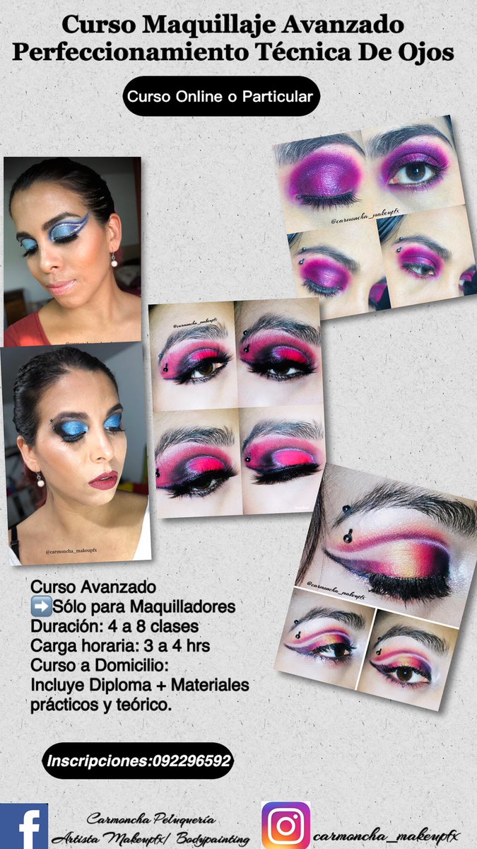 Carmonchamakeup's tweet photo. Si sos maquillador / a y queres seguir perfeccionándote entonces este curso es para vos 👇
Sino estás en young podes realizarlo Online o si te encuentras en young tenes la comodidad de tomar tus clases en tu domicilio ! 
#youngríonegro #Uruguay https://t.co/og9Neusv4a