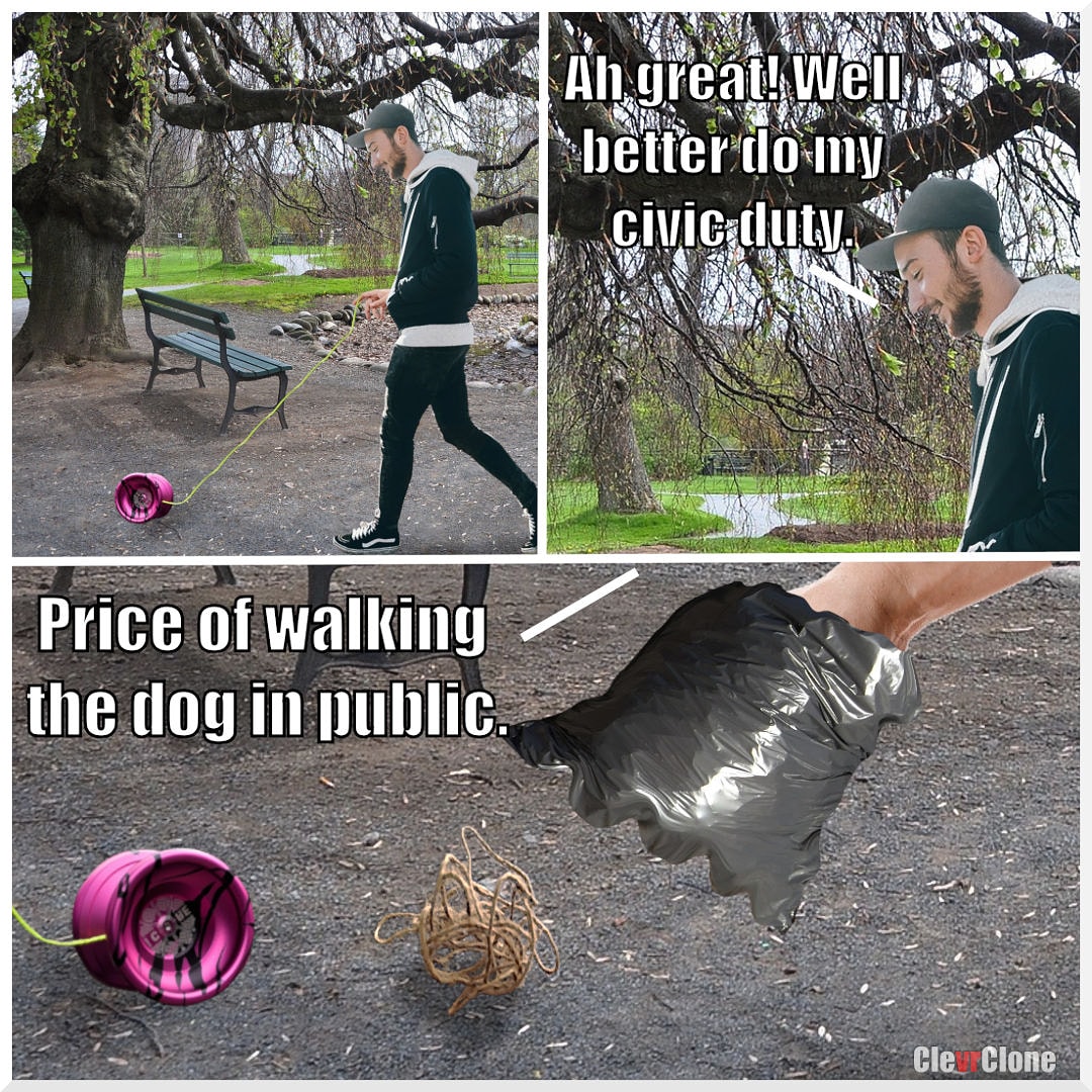 clevrclone's tweet photo. Yo! 😎

#thefarside #thefarsidegallery #thefarsidefans #twitch #twitchstreamer #twitchartists #memes #memesdaily #comic #comicart #funnymemes #funny #yoyo #yoyotricks #walkthedog #walkingthedog #fun #tricks #yoyostroller #yoyochallenge #walking #sillymemes https://t.co/V7nKXq63Cb