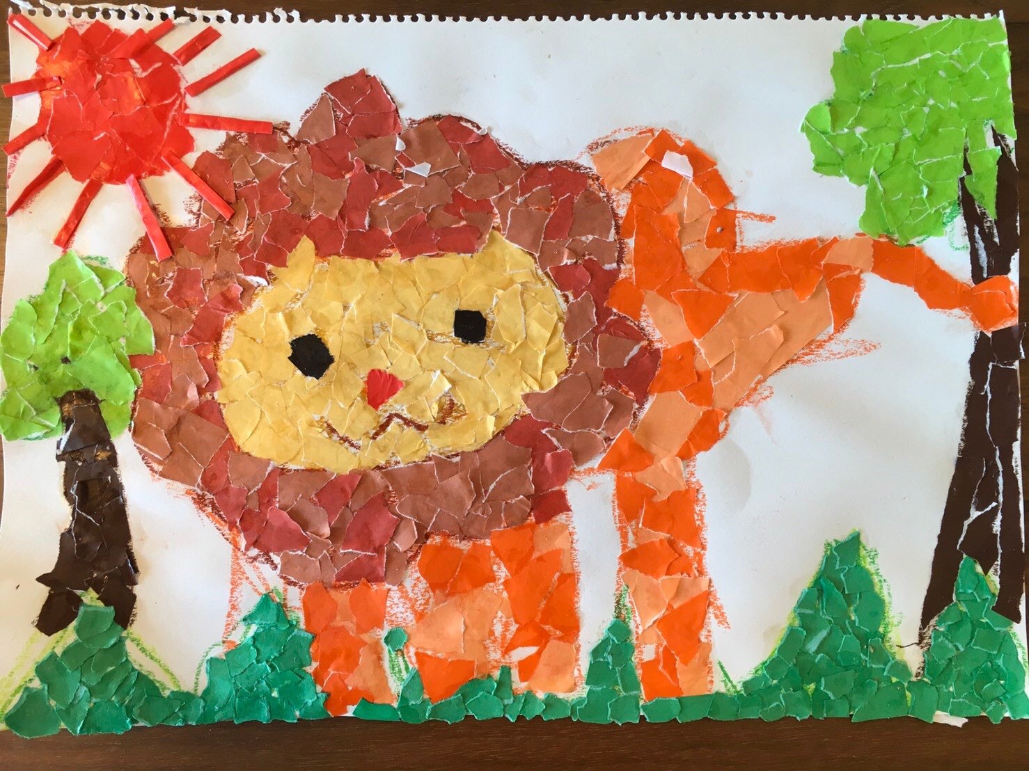 くすみ幼児教室 今日紹介する作品はちぎり絵紙工作 ライオン 下絵を作ったのかな 上手に型どられています ちぎりのサイズも揃ってますね よくできました 年中年少さん募集中です 小学校受験 幼稚園受験 T Co Mujvp07sej Twitter