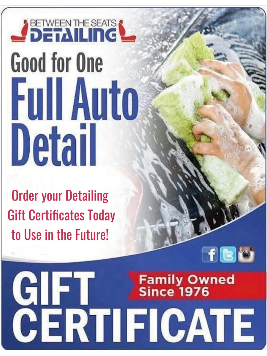 Dareauto's tweet image. Everyone loves a clean car! Purchase your Detailing gift certificate now to use in the future! 🧼 🧽