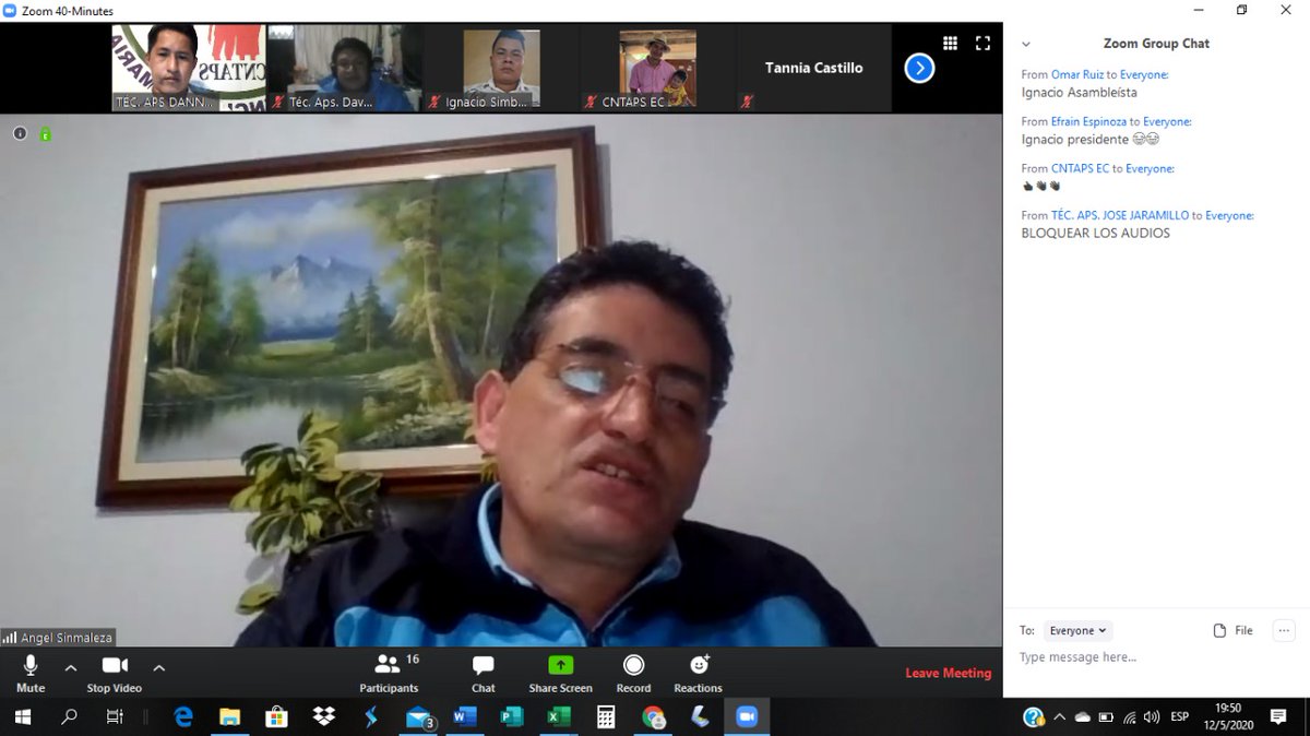 CNTAPSECUADOR's tweet photo. Presidentes nacionales de @CNTAPSECUADOR Dialogan con los Asambleístas @Kary_Arteaga de @LaboralAN y @AngelSinmaleza de @DerechoSaludAN donde se establece la importancia que ha tenido la participación de los #TAPS en primera linea frente a #Covid19Ec 

#TapsActivadosPorLaSalud https://t.co/FiXk58ivQ6
