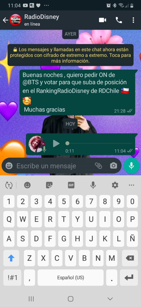 ArmyEommas's tweet photo. En #Eommas nos tomamos enserio el apoyo a los chicos y nos hemos puesto como meta hacer todo lo posible para que sean N1 en el #RankingRadioDisney  para eso,nos hemos tomado el wsp...
@armychilensis  @ChileOnly 
@BTSOnRadioChile https://t.co/mh9Lef3Dwv