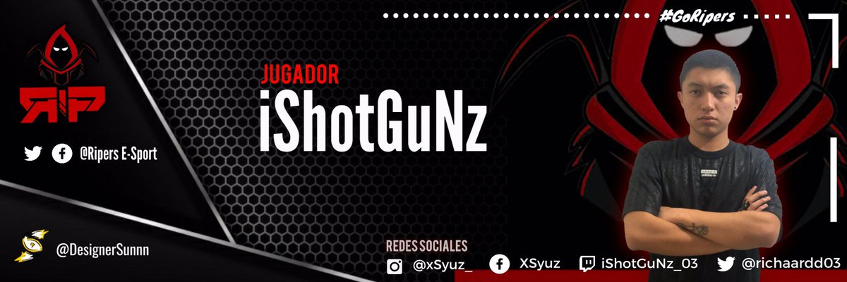 El_chotgunz's tweet photo. Gracias hermano te quedaron geniales es una bestia @DesignerSunnn 

#GoGoRipers☠️🔥🥳 https://t.co/Htue76KN24