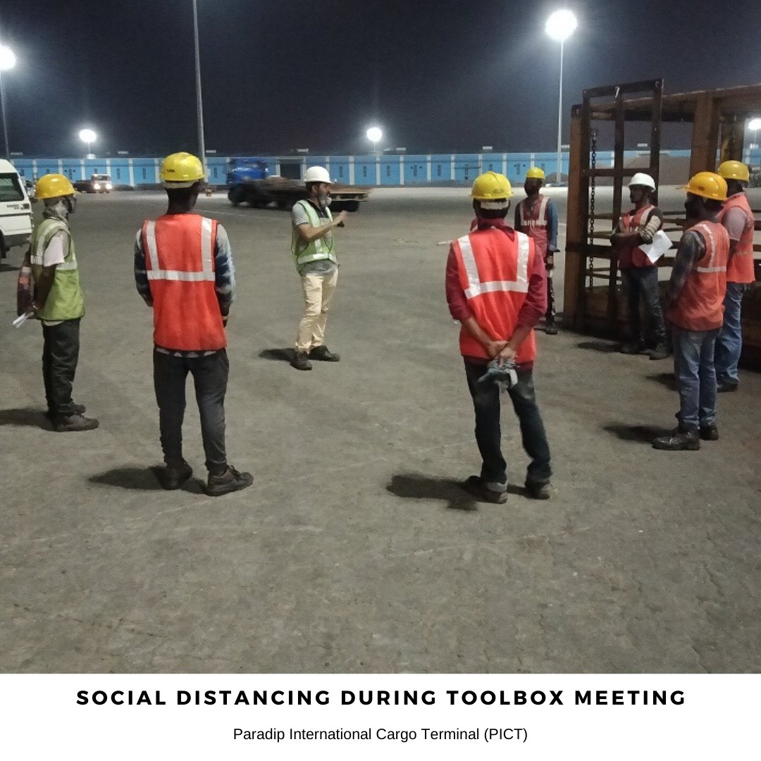 CargoParadip's tweet photo. Paradip International Cargo Terminal (PICT) continues to operate safely &amp; efficiently during COVID-19 because our nation is counting on us.
#EssentialService #JMBAXI100  
Read more at: https://t.co/ica4bPAdjE
@DhruvKotak44  @jmbaxigroup @CargoParadip https://t.co/zlcsstY6Eg