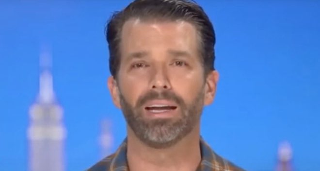 “When will they open a Cold Case on the Don Jr. matter in Florida. Did he get away with murder? Some people think so. Why did he leave FL so quietly and quickly? Isn’t it obvious? What’s happening now? A total nut job!”