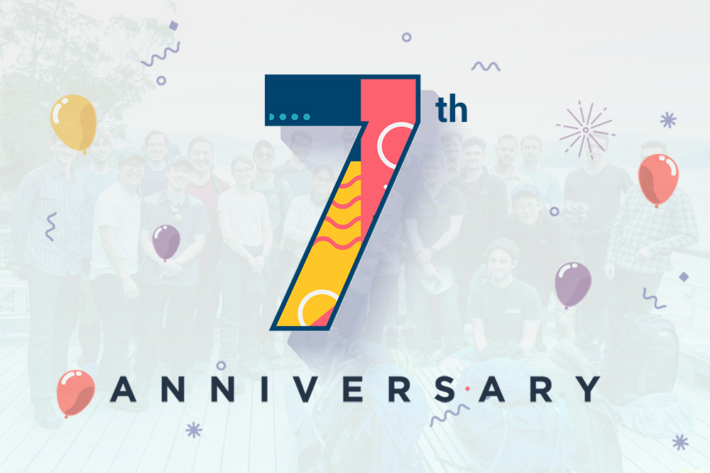 polymathian's tweet photo. To celebrate 7 years since @Polymathian was formed, our co-founders celebrate not just the journey and the milestone, but the clients and the staff who have helped us to get to where we are today. #7YearAnniversary #IndustrialMathematics https://t.co/sf0jHRVBcc https://t.co/k1gJcMbXcg