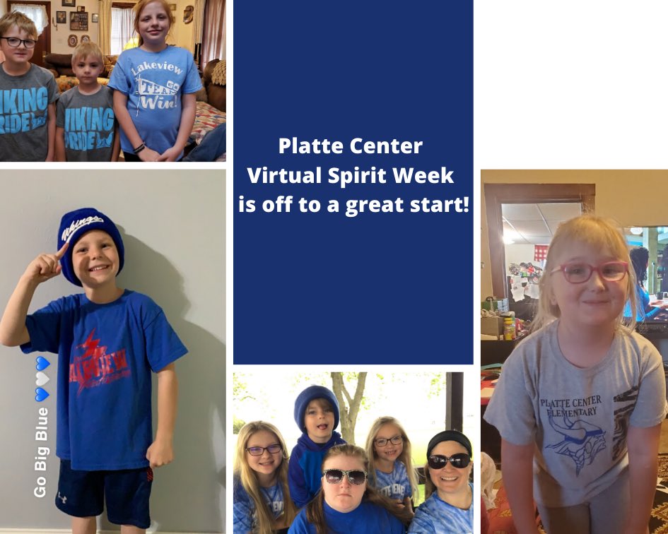 Our virtual spirit week is off to a great start! Check out some of these awesome pictures of some of our Vikings! #LakeviewVikes #PCSCVirtualSpiritWeek