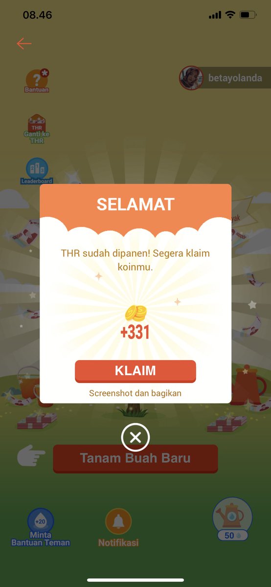 BetaYolanda's tweet photo. #ShopeeTanamTHR10M #ShopeeTanam #ShopeeDariRumah #ShopeeID #SirBal #ShopeeTHRChallenge Rabu 13 Mei 2020, 08:46 https://t.co/vdcFHqysFh