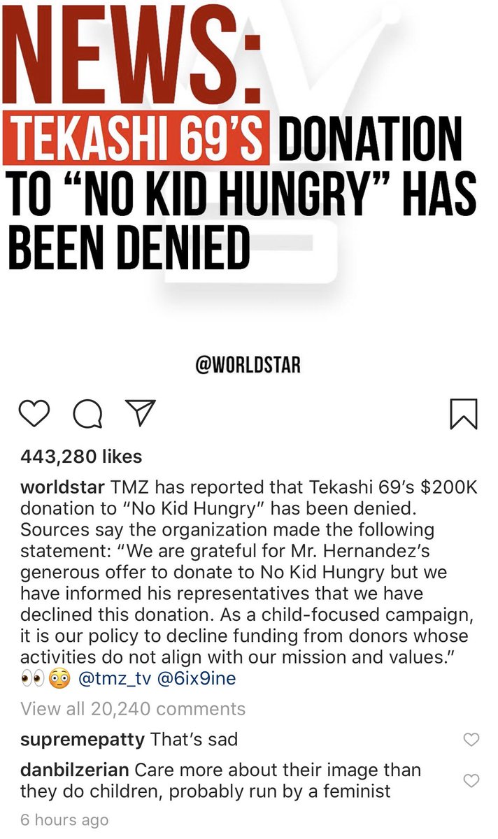 DanBilzerian's tweet photo. This shit makes me angry, these charities care more about their image than helping kids. https://t.co/r68AUrqNZ3
