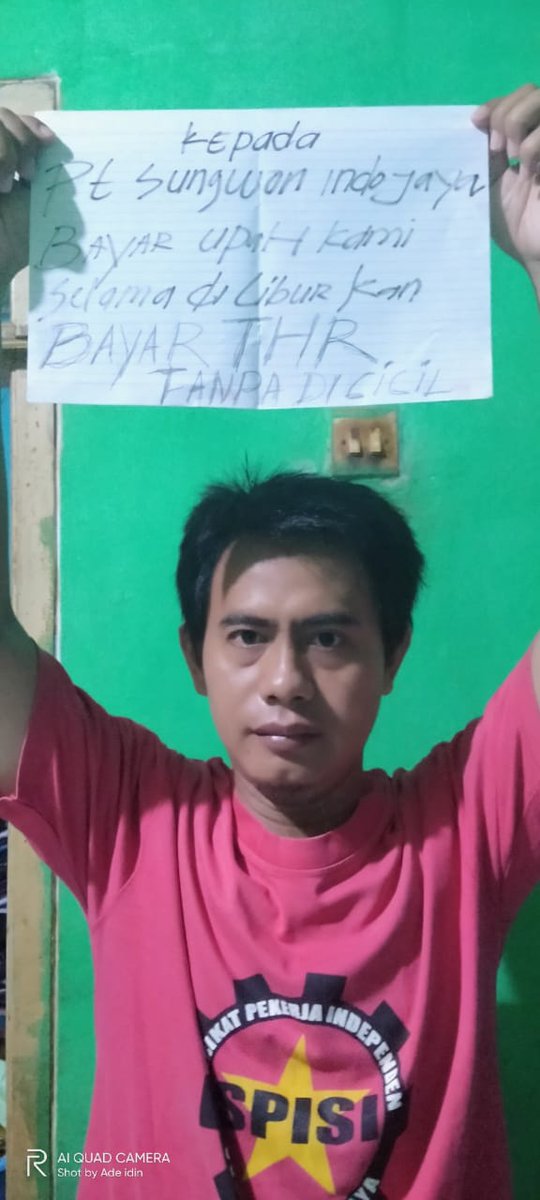 akank_putra's tweet photo. Please support and solidarity from everyone.

@target @ikea @KeelToys must be responsible for paying wages and religious holiday benefits to workers at PT. Sungwon Indojaya (Subang-Indonesia)
@cleanclothes
@usas 
@KasbiIndo
@idafauziyah
@jokowi https://t.co/fhjT34uKDi