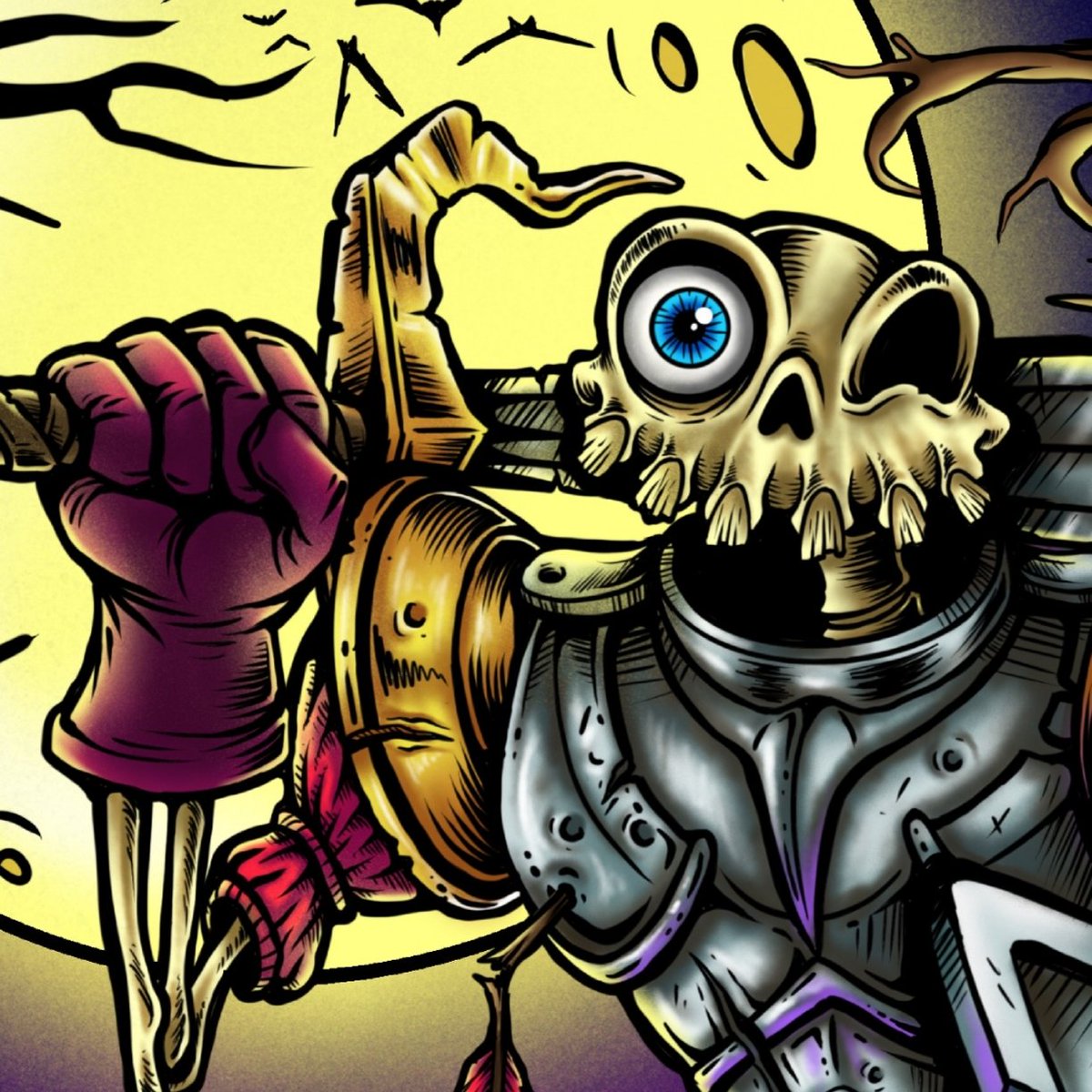 heavymental_art's tweet photo. Sir Daniel Grotesque
Fanart for #medievilgame, 25 plus hours front start to finish. #heavymental #heavymentalartist #heavymentalart #linework #procreate #procreateart #medievil #medievalart #sirdanielfortesque #danielfortesque #ps4game #medievilremake #otheroceanemeryville https://t.co/4yivKZixu4