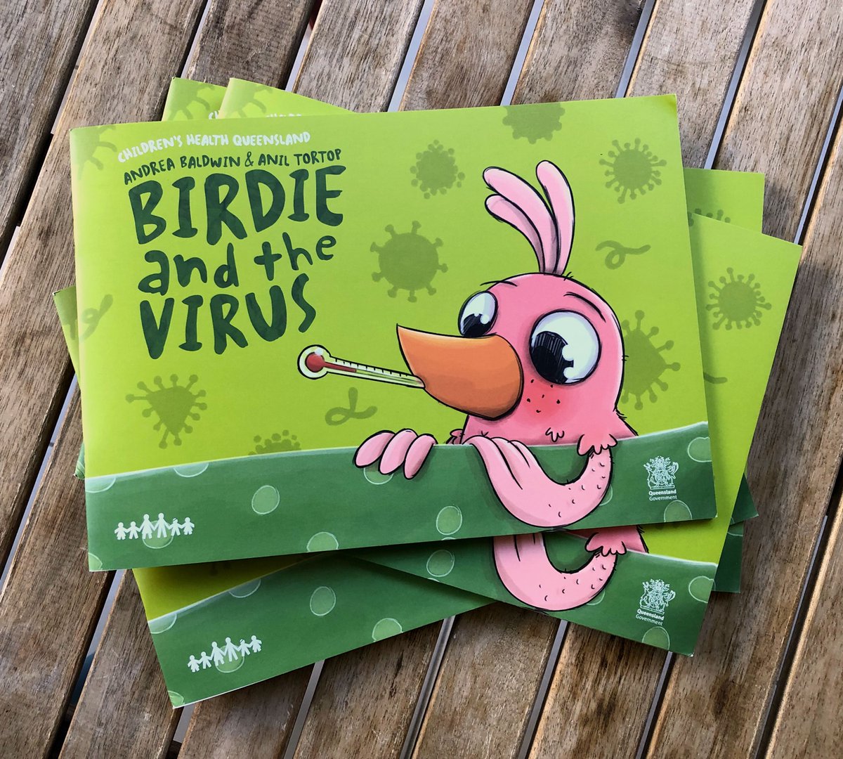 TadaaBook's tweet photo. Hot off the press!

We hope Birdie and the Virus by @childhealthqld would help the little ones out there.

View flipbook and the animation here: https://t.co/ZwPxCbwgXG

#InThisTogether #childrensbook https://t.co/Wy3qc4914J