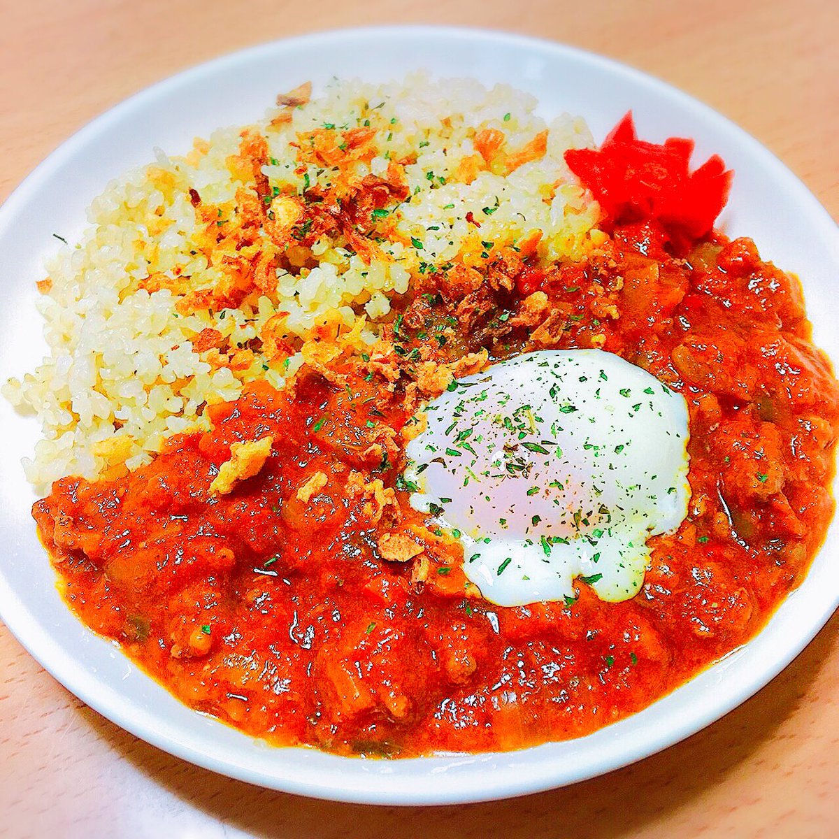 nomadeli's tweet photo. ノマデリのトマトキーマカレーは1日に必要な野菜の約1/2が取れます！
580円、玄米、白米が選べます^_^
ツイッターフォローでトッピング毎回無料です！！
#水戸
#テイクアウト
#ランチ
#デリバリー
#配達 https://t.co/et7NDIheUx