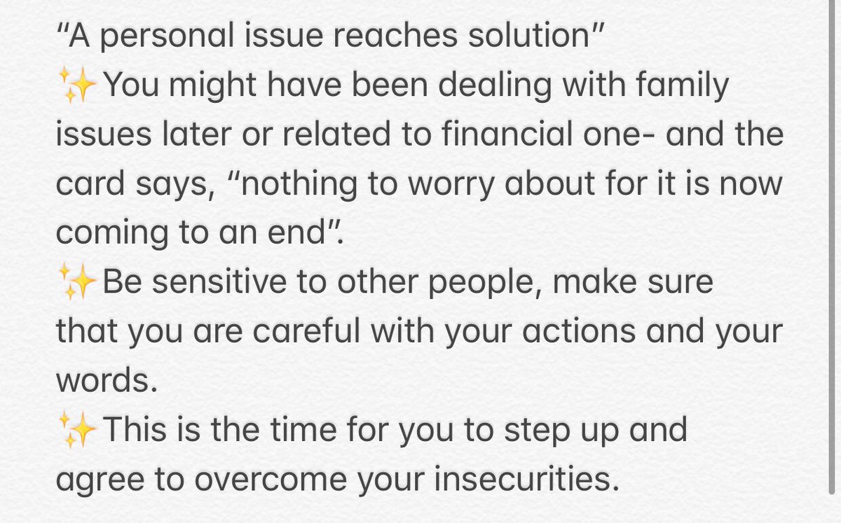 KPOP_predict18's tweet photo. 😍 - Messages of the cards for you.

✨ These are just guides. 
✨ Sorry for tweeting this late, I am just too drain last night.
✨ I am still practicing the cards, I hope it resonates on you. https://t.co/WDBqHBo6ar