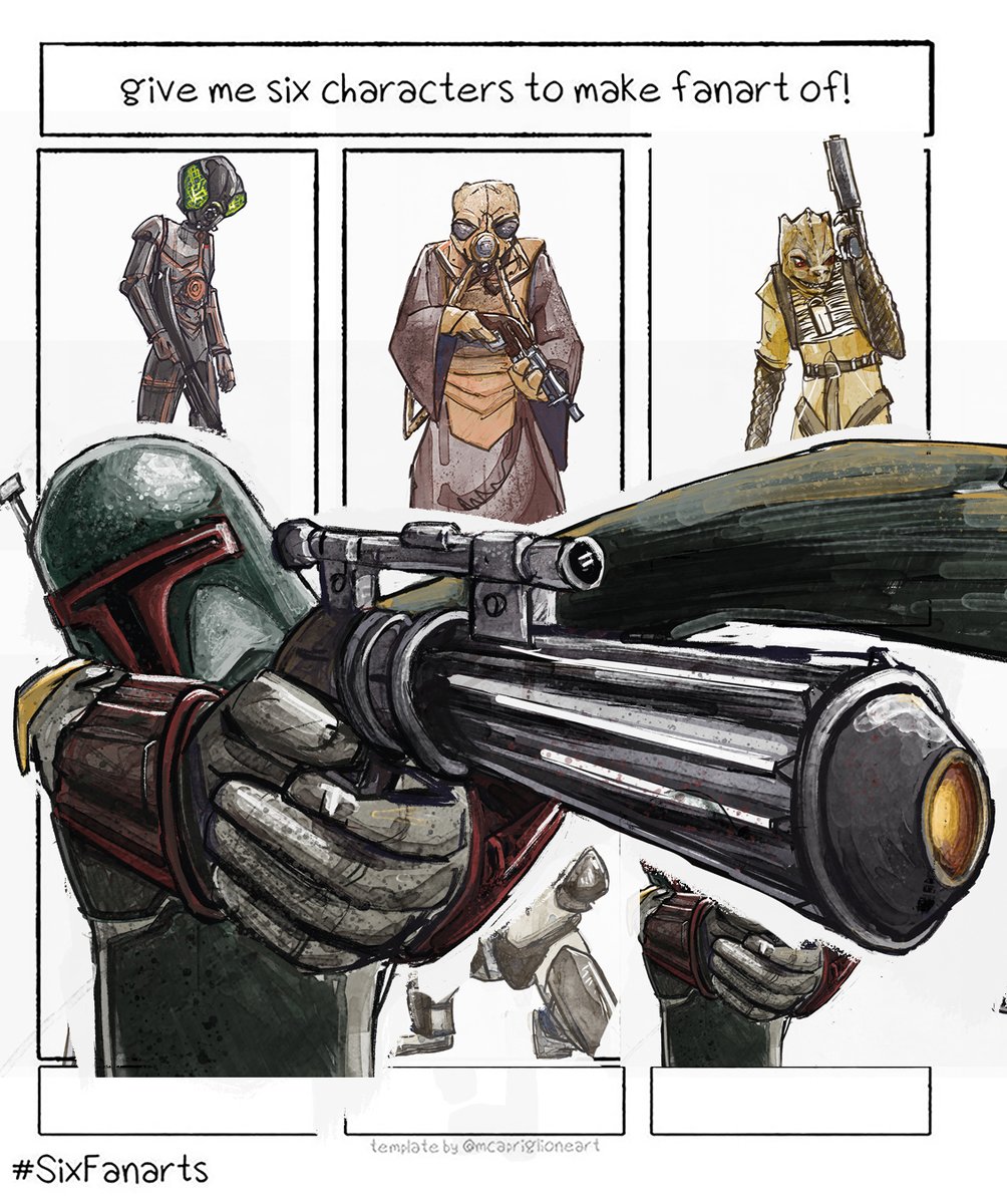 slatersroadtrip's tweet photo. #sixfanart #STARWARS Boba Fett
Last of the six Empire hunters. I should have just done asarlac pit spitting out his helmet.
#disney #darthvader #jedi #themandalorian #videogames #draw365 #bobafett #80s #vintage #comics #art #empirestrikeback #kidlitart #sixfan
Read Less https://t.co/jrlkF51bs2