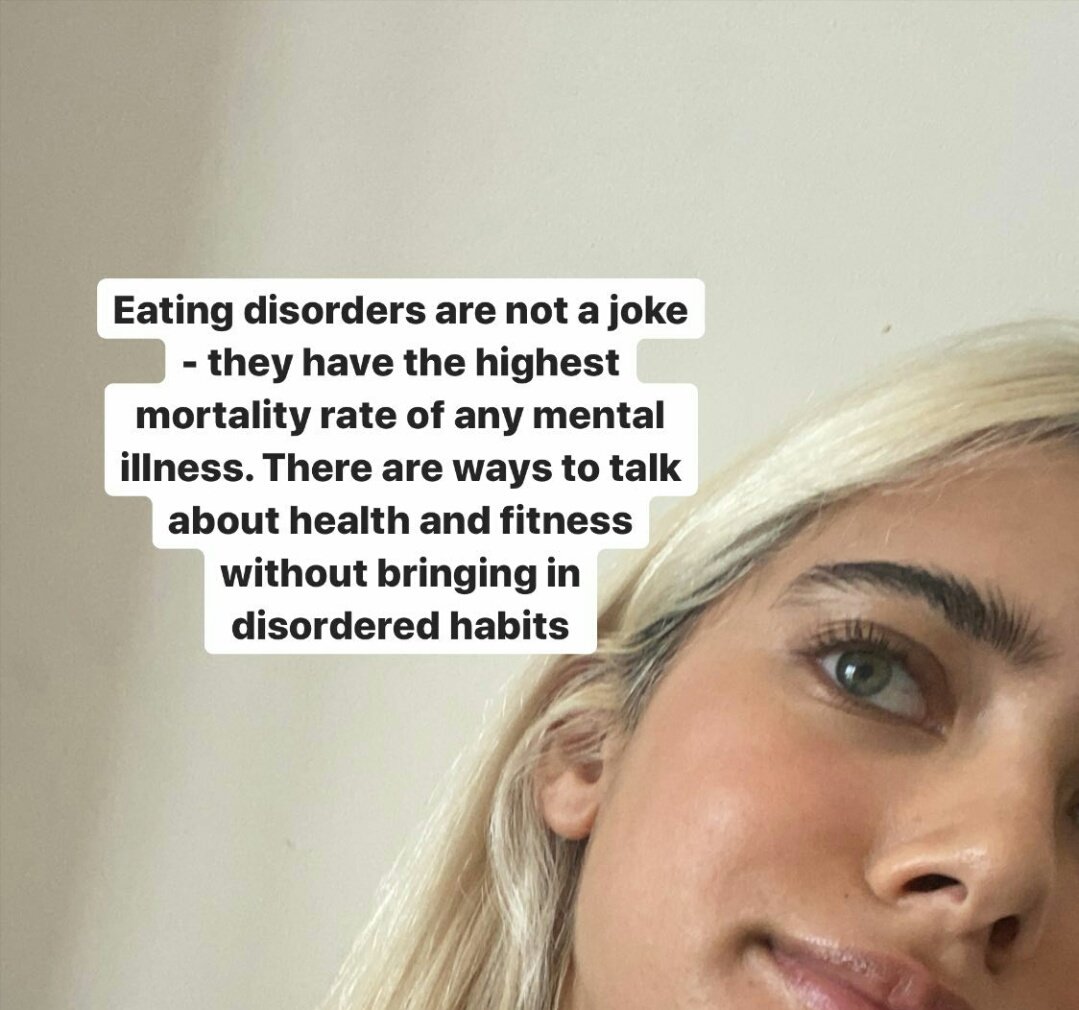 femmenart's tweet photo. pls read thisss, she explained beautifully how toxic tiktok is for people and how theres a difference between being healthy and disordered eating. we're literally training people to be insecure and making an atmosphere for people to EASILY gain eating disorders. https://t.co/aaX4z4JXmI