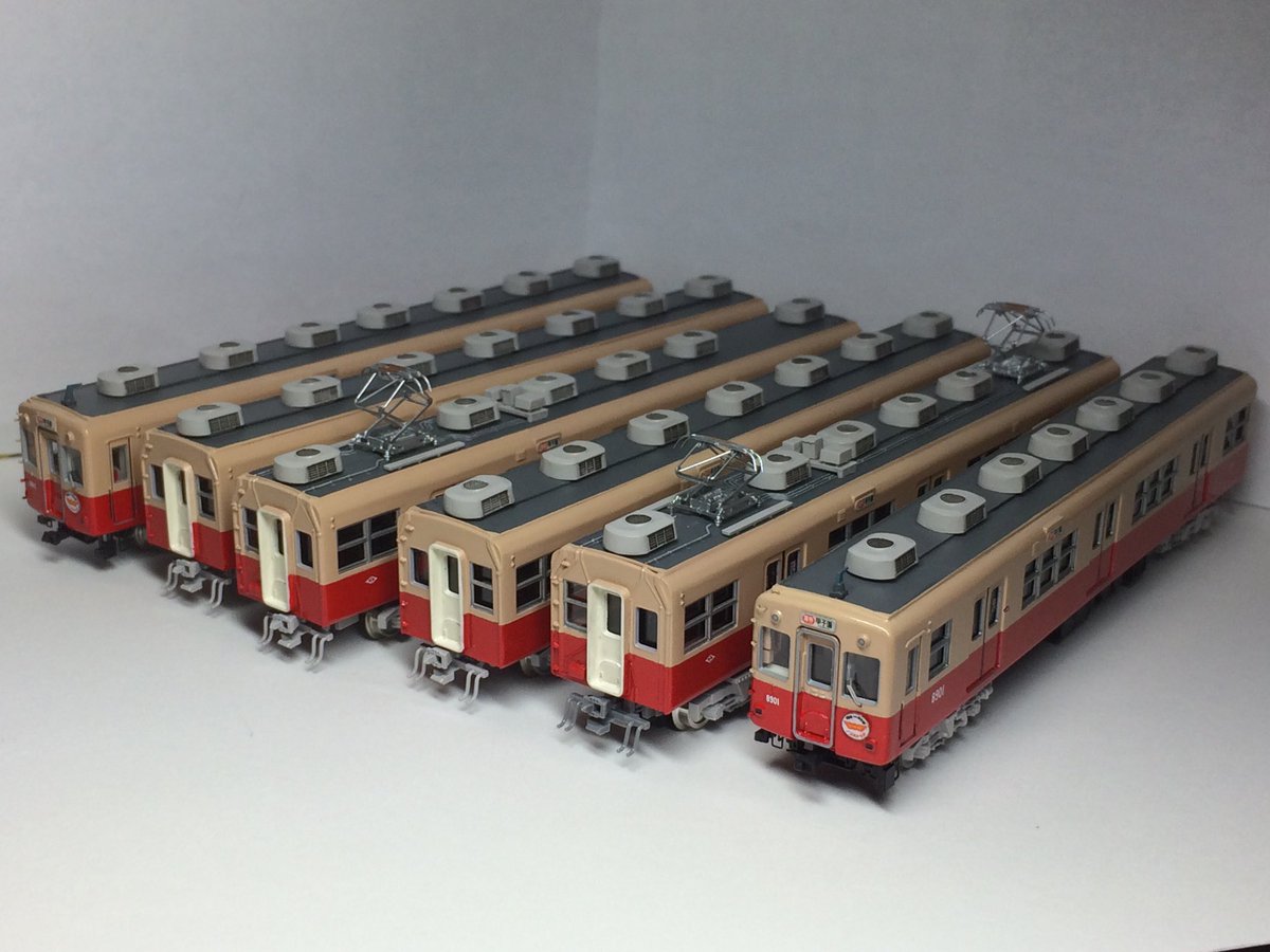 GM阪神通勤車から赤胴車の8901形を作りました🛠 主な加工は前面と連結