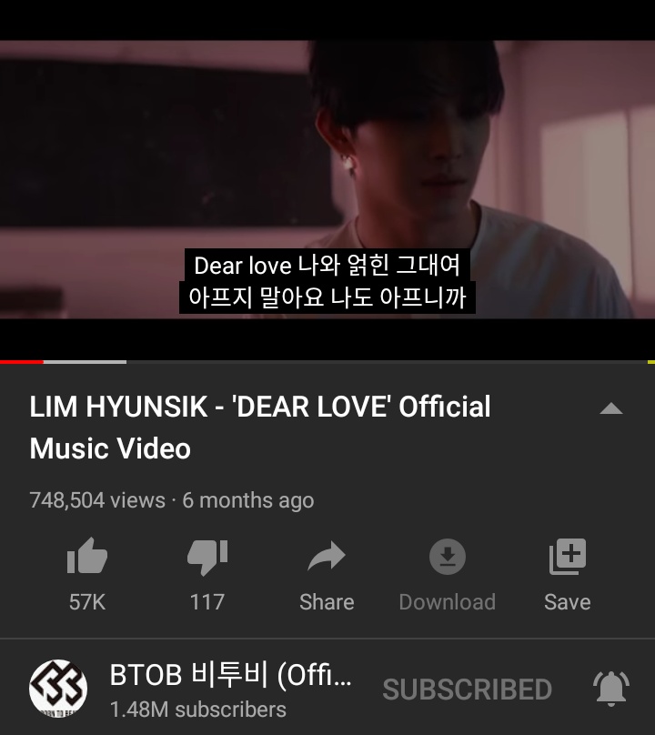 Dear Love view count streaming thread 13MAY2020 01:10PM KST748,504
