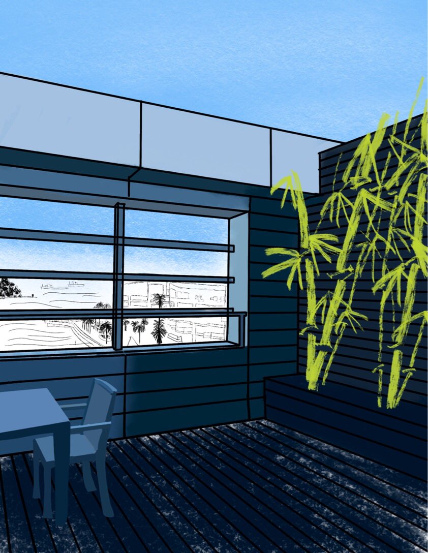 SeniorDulwichSG's tweet photo. E-Learning in Art and the theme ‘View through a window’ a current view from home. Students required to explore via pen and paint or pre-prepared painted paper, digital artwork on top of uploaded photographs or any combination! #DCSG #DCSGart #SGUnited https://t.co/i0uu1nmzLb