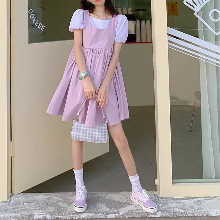 bubblebagshop's tweet photo. ชุดเอี๊ยมกระโปรงสีม่วงที่น่ารักมาก! 💜
ขนาดเสื้อ : รอบอก34 ยาว20 ไหล่กว้าง12-14 รอบรักเเร้18 แขนยาว9 รอบเเขน10-12
เนื้อผ้าโพลีอีสเตอร์
ราคา 500 บาท 🧽🧤 https://t.co/Rl02565P10