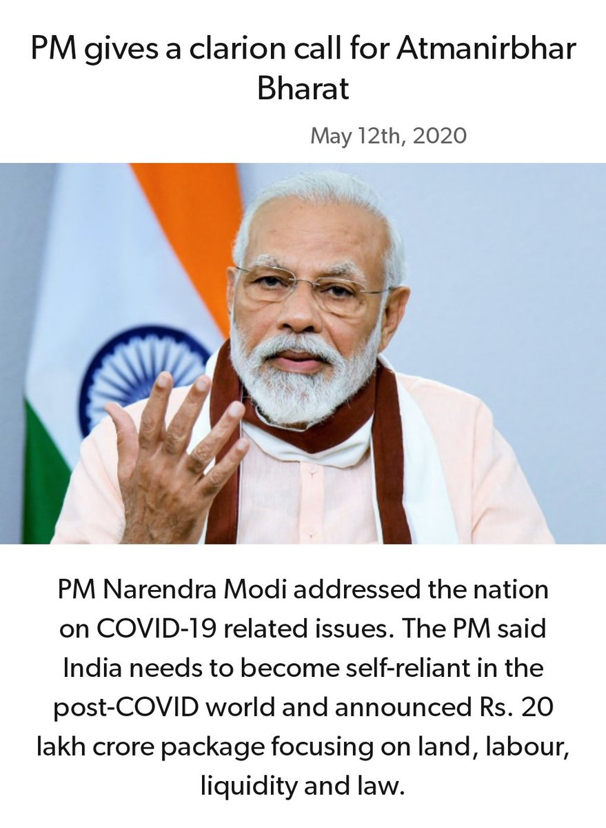 ratheeesh007's tweet photo. PM gives a clarion call for Atmanirbhar Bharat
https://t.co/OBQoCCGunt via NaMo App https://t.co/eofh9VKy58