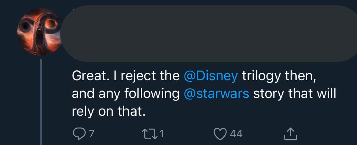 The replies to this are mindblowing, he literally says enjoy what you like about sw and you all act like pathetic bitches omg
