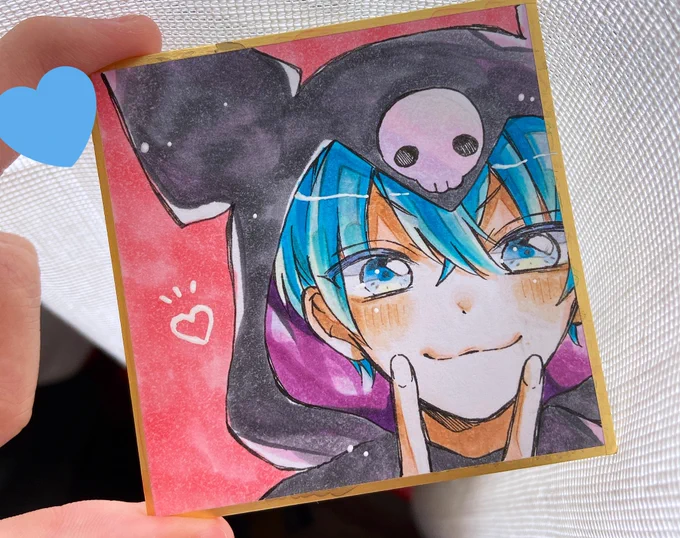 ミニ色紙が有り余ってるからコピック使ってみました、、、?#すとぷりギャラリー 