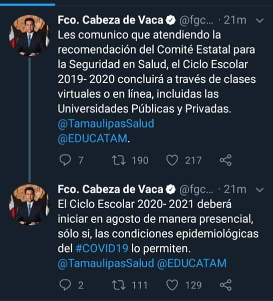 JAlbertJb1's tweet photo. @DeSalubridad En #Tamaulipas las actividades  escolares  seguiran en linea hasta  el mes de Agosto.. @TamaulipasSalud https://t.co/hmM7N6GQXZ