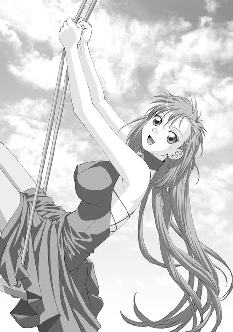 「ボクのふたつの翼」から、台詞フキダシ無し絵、その,42
この漫画はペン入れした原稿(線画)をスキャナーでMacに取り込んでPhotoshopで彩色から仕上までしています
またまた昼間っからエッチなシーンでゴメンなさい(^^;; 