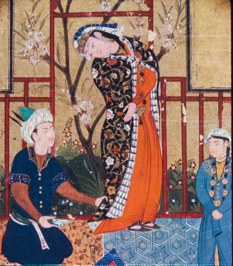 A tug on the skirt is also a metaphor of threat to preempt rejection. A girl in love says to the Naqshbandi sufi Mashrab, “If you don’t stay with me today, my hand will be on your skirt on the Judgement Day,” i.e. I’ll testify against you. Zulaykha, too, testified against Yusuf.
