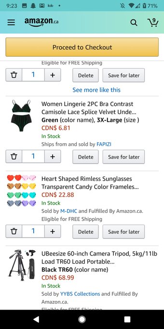 Started early on my birthday shopping.  Only $522.26 for Amazon, I want that covered by the end of May